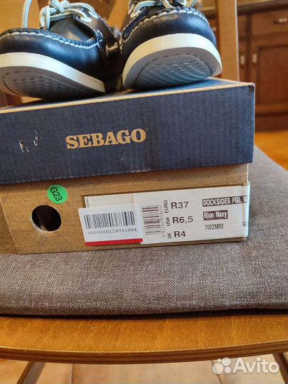 Топсайдеры sebago docksides, р.36,5