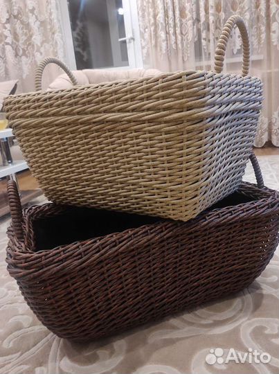 Дровница плетеная