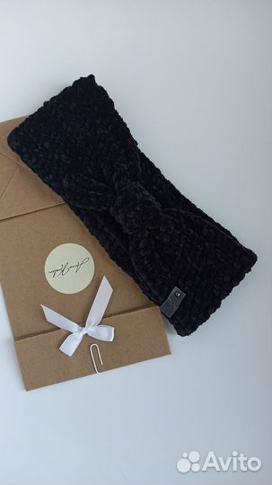 Повязка на голову в наличии и на заказ плюш