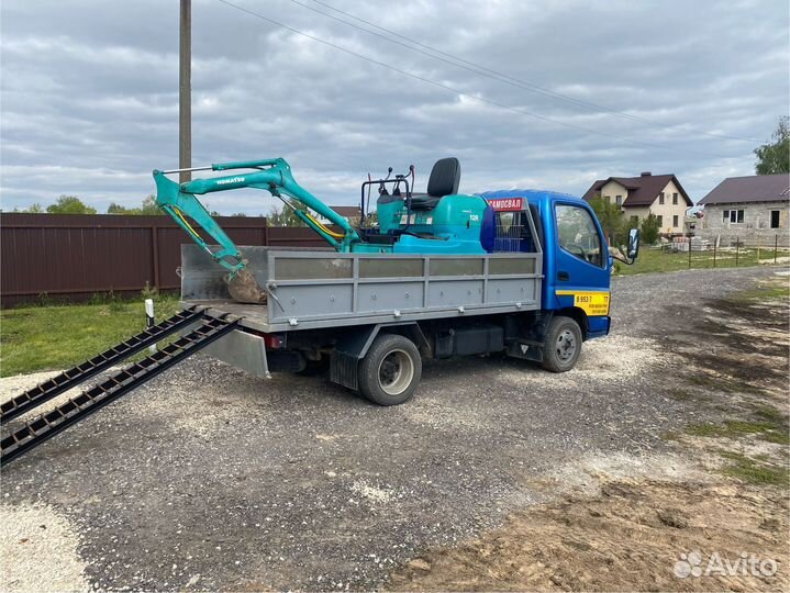 Работы мини экскаватором