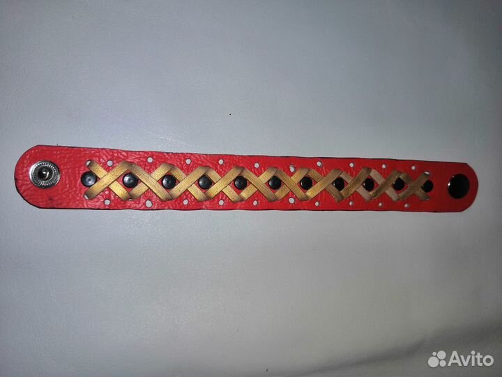 Кожаные браслеты ручной работы