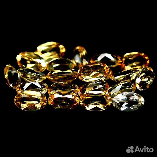 Цитрины природные 3,3*5,2мм