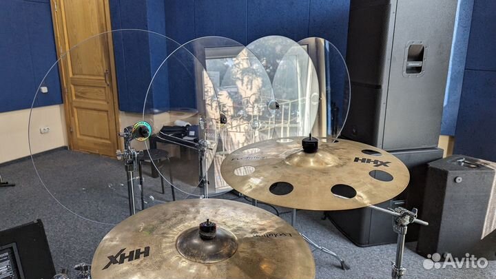 Круглые экраны для барабанов/драмшилд 5 шт + чехол