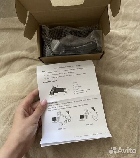 Сканер для штрих кода совсем новый