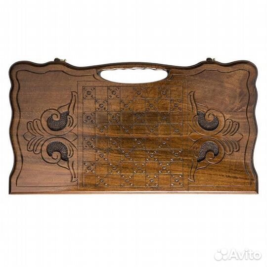 Нарды резные Королевский фрегат 51 х 54 см бук Армения 62677