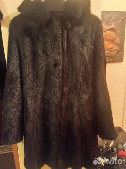 Шуба норковая с капюшоном 44 46