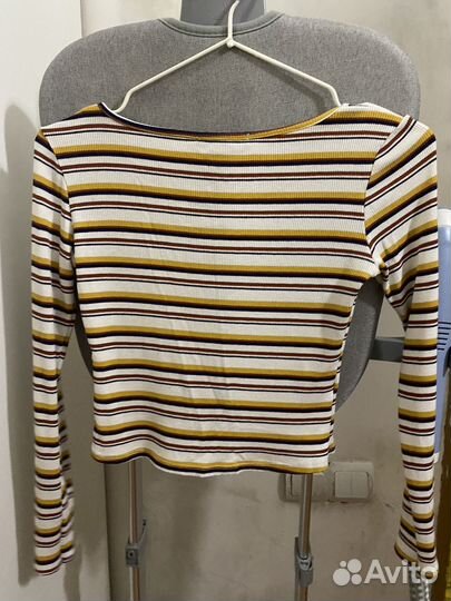 Кроп топ с длинным рукавом