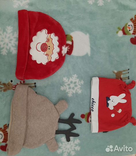 Новогодние шапочки и платье Санты