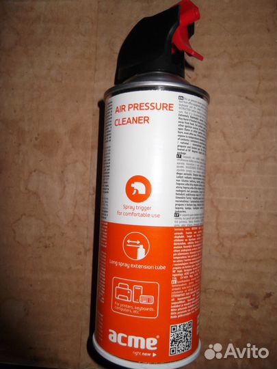 Очиститель высокого давления, сжатый воздух 400ml