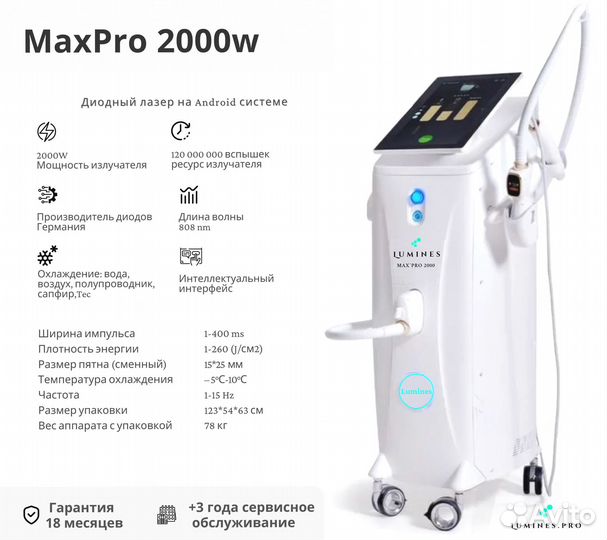 Диодный лазер Люминес. Макс Про 2000вт