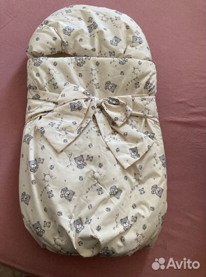 Зимний конверт на выписку для новорожденного