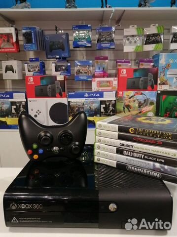 Xbox 360 + коллекция шутеров