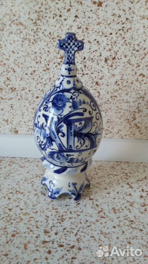 Гжель яйцо пасхальное новое