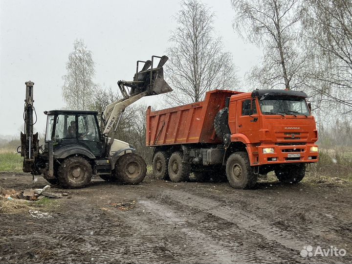 Услуги, аренда экскаватор погрузчик