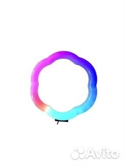 Кольцевая лампа LC-318RGB 33см/Светодиодное кольц