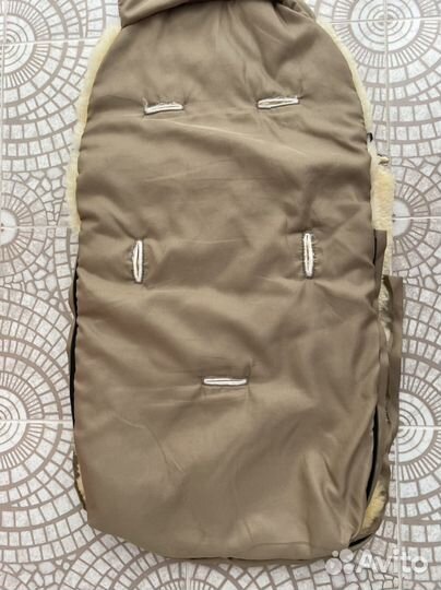 Зимний конверт в коляску на овчине