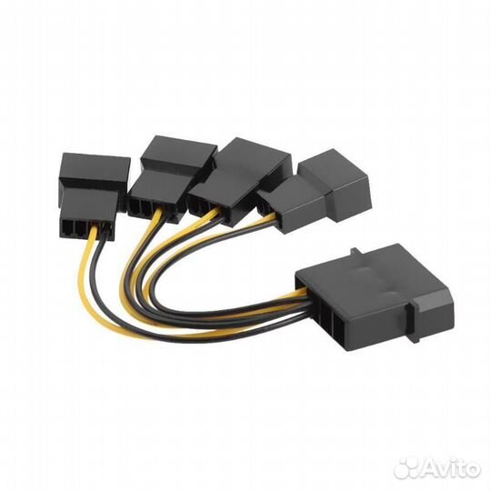 Fan Hub сплиттер Molex на 4x 3/4 Pin