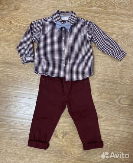 Рубашка mango 92 / брюки для мальчика 92