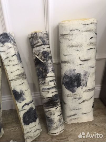 Валяные дрова из шерсти