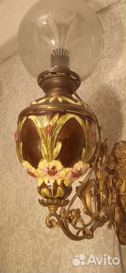 Бра майолика 19 век