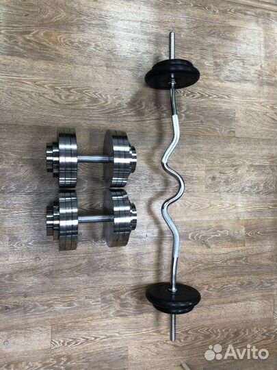 Набор штанга и гантели