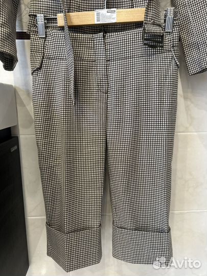 Шерстяной брючны костюм винтаж