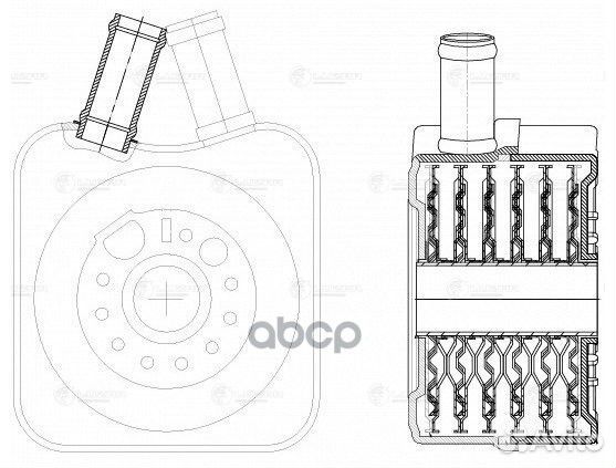 Радиатор масляный VAG A4/A6/octavia/G4/bora 1.6