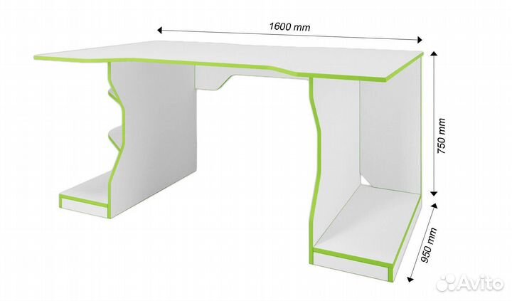 Компьютерный стол Игровой-800eao игровой классичес