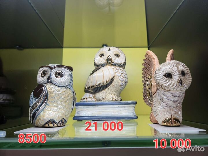 Статуэтка керамика Совы De Rosа