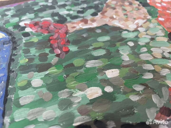 Картина экспрессионизм (гуашь)