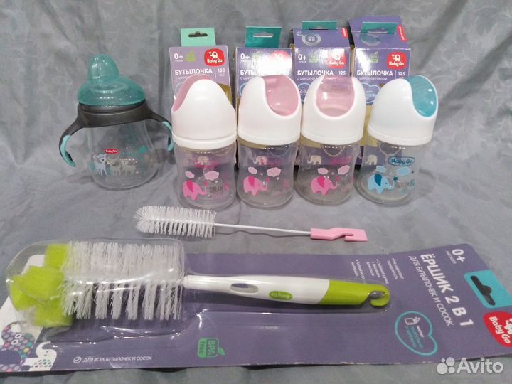 Детские бутылочки, поильник непроливайка