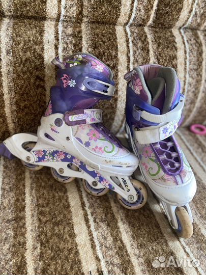 Роликовые коньки детские раздвижные 35