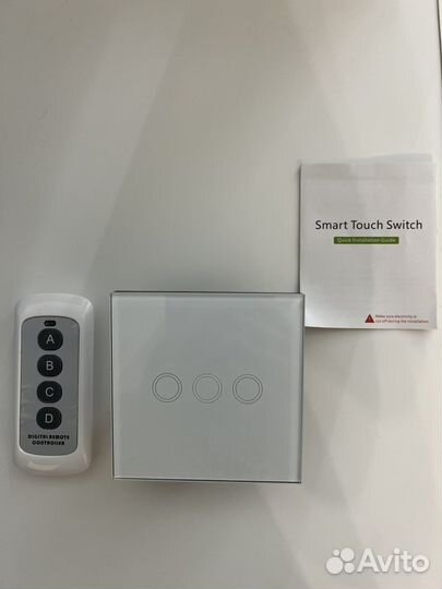 Сенсорный выключатель 3х клавишный с пультом
