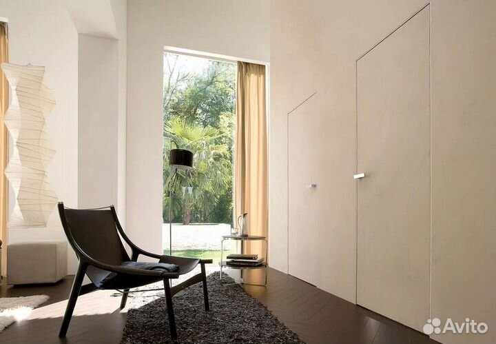 Скрытые межкомнатные двери под покраску