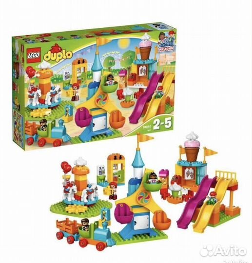 Lego duplo большой парк аттракционов