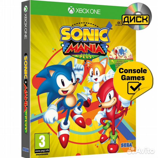 Xbox ONE Sonic Mania Plus + Артбук Новый