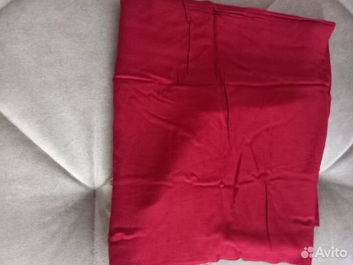 Ткань красная,плотная,хлопок СССР