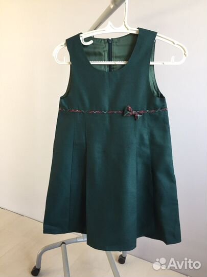 Сарафан для девочки с бантом школьная форма