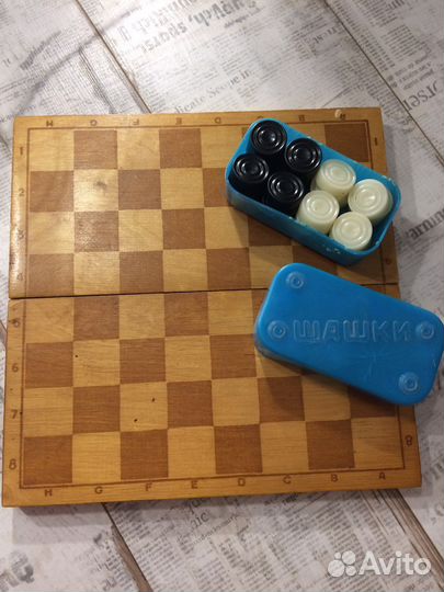 Шашки СССР с доской