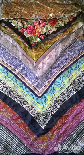 Винтажные шали платки палантины пончо