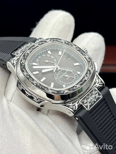 Мужские часы Patek Philippe в резном корпусе