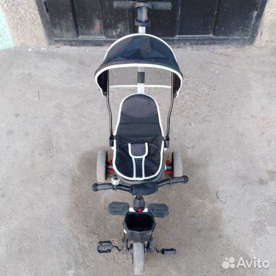 Детский велосипед трехколесный с ручкой бу kreiss