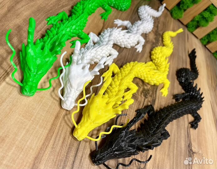 Дракон игрушка 3D подвижная