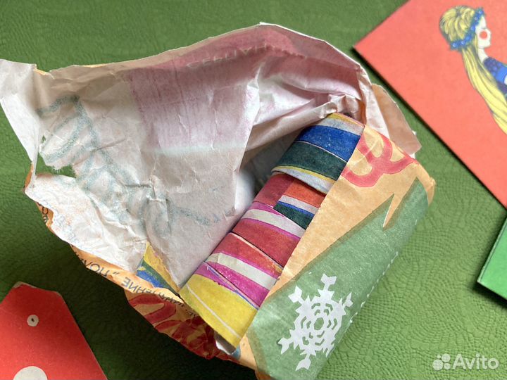 Новогодние бумажные украшения СССР