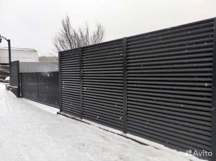 Забор жалюзи