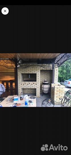 Каминная печь, мангал, барбекю