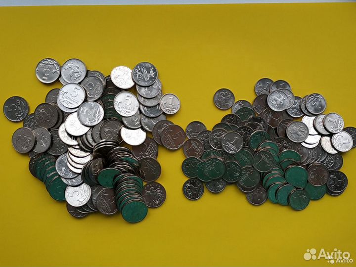 Крымские 1 и 5 копеек ммд 2014г из мешка 100 компл