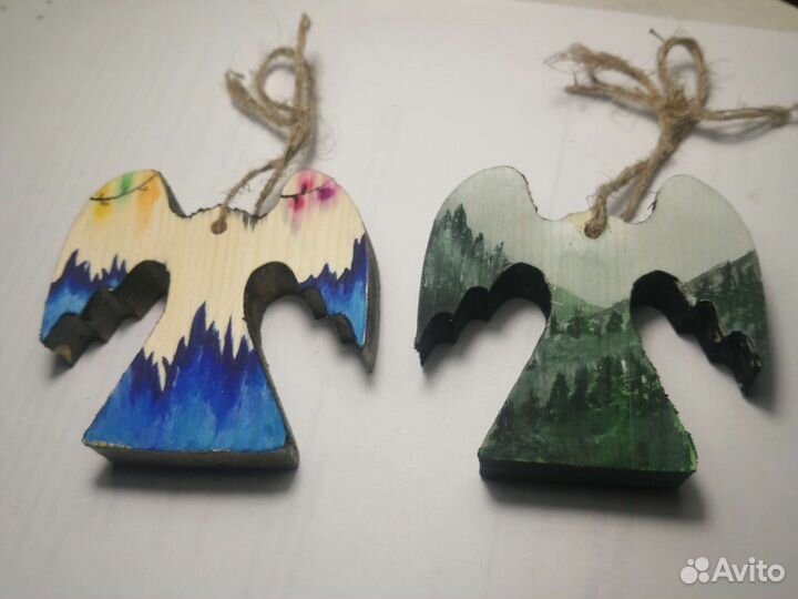 Деревянные игрушки. Ангелы