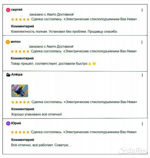 Электрические стеклоподъемники Ваз Нива