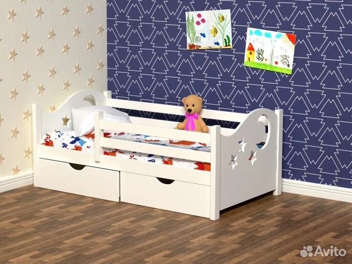 Детская кровать с бортиком